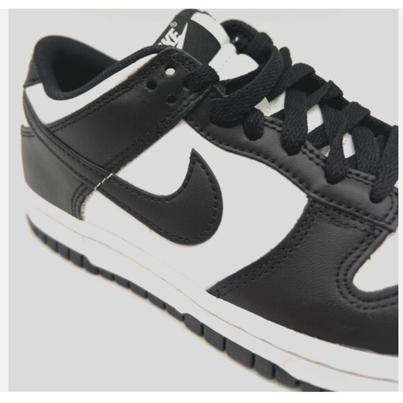 Nike Dunk Low Retro White Black Panda CW1590-100 Kids Sneakers Shoes - Picture 10 of 14